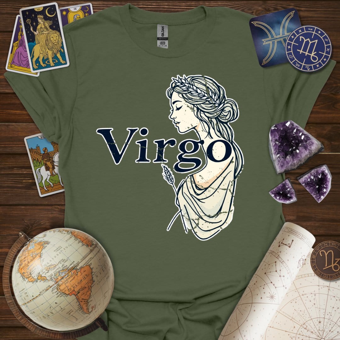 Printify T-Shirt Military Green / S Virgo Legacy T-Shirt