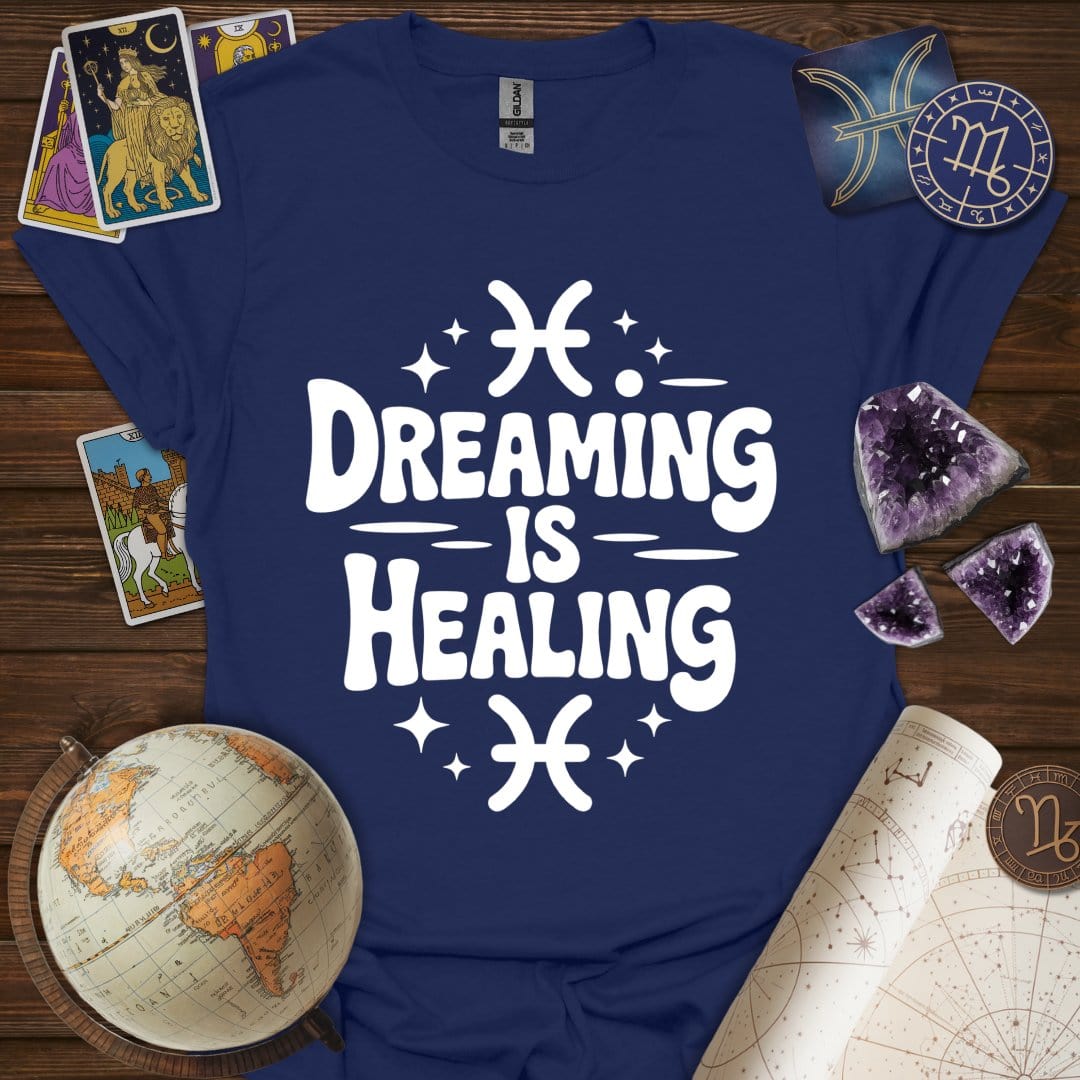 Printify T-Shirt Navy / S Dreaming is Healing T-Shirt