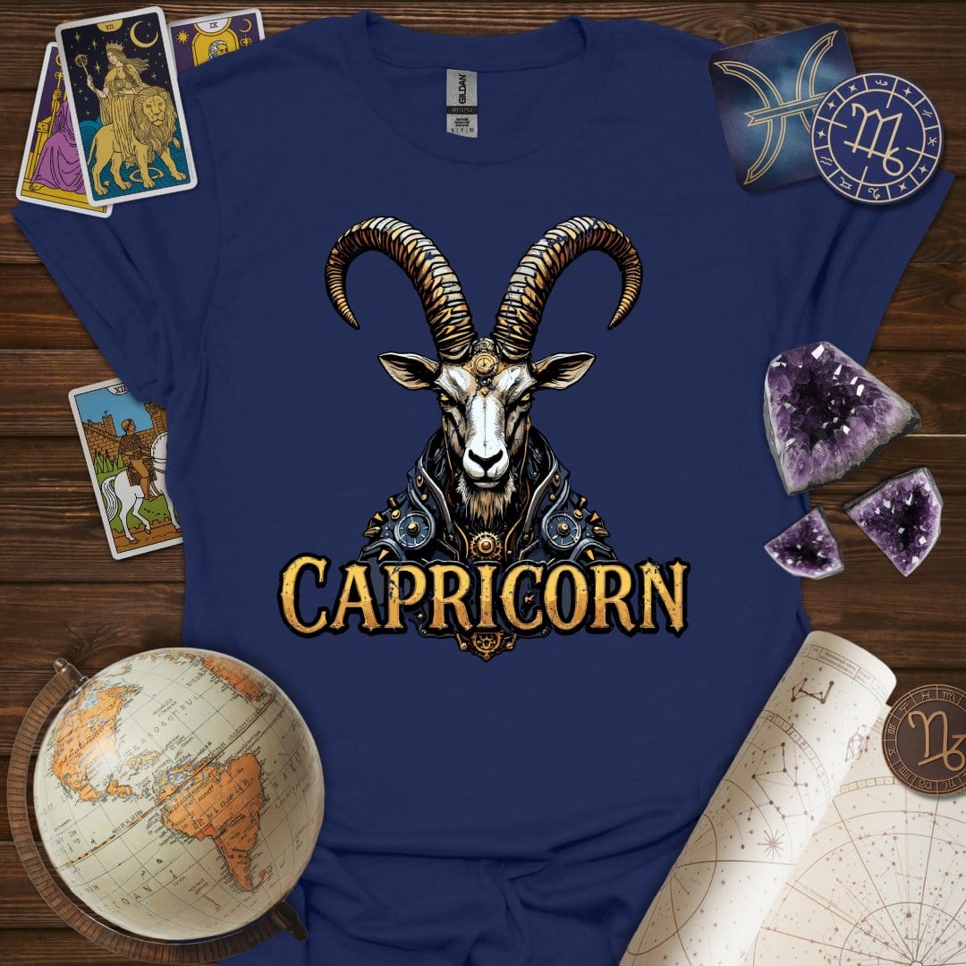 Printify T-Shirt Navy / XS Capricorn Legacy T-Shirt