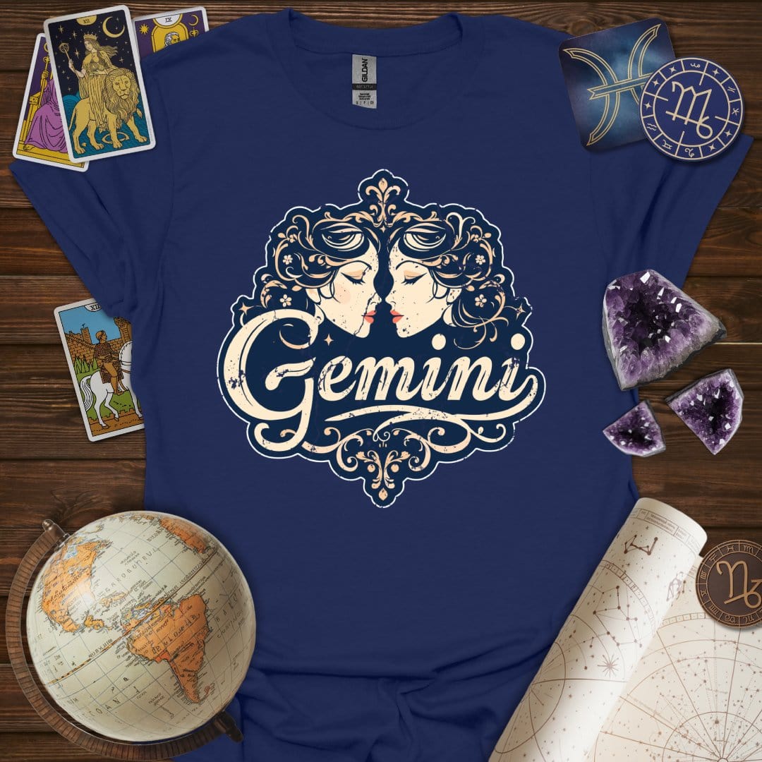 Printify T-Shirt Navy / XS Gemini Legacy T-Shirt