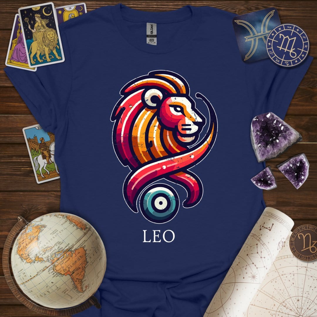 Printify T-Shirt Navy / XS Leo Icon T-Shirt