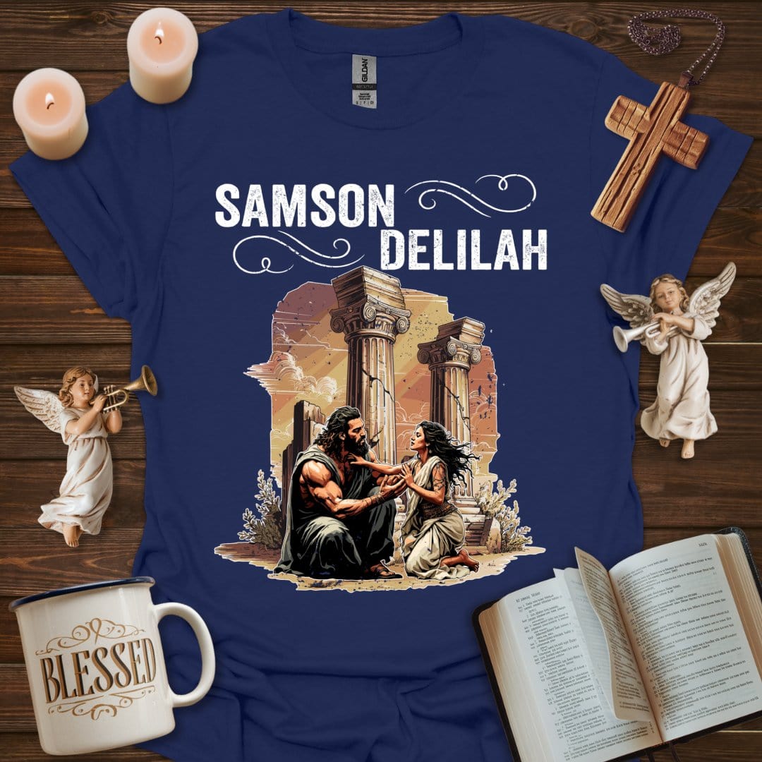 Printify T-Shirt Navy / XS Samson & Delilah T-Shirt