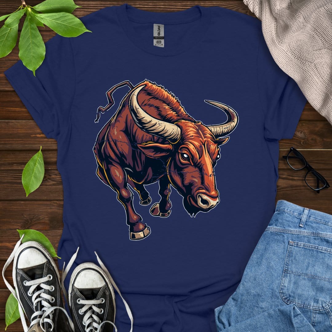 Printify T-Shirt Navy / XS Taurus - Graphic