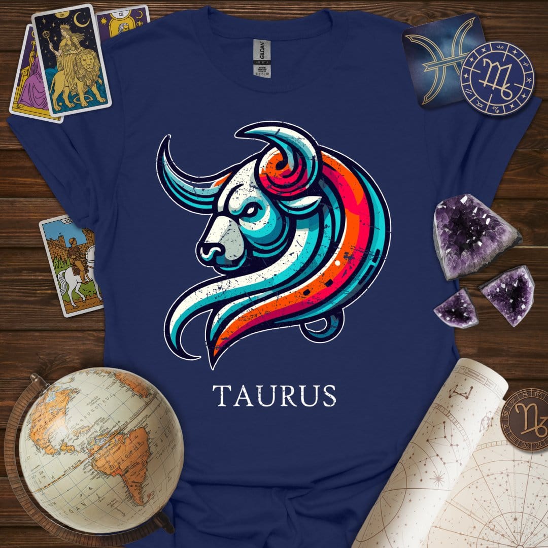 Printify T-Shirt Navy / XS Taurus Icon T-Shirt