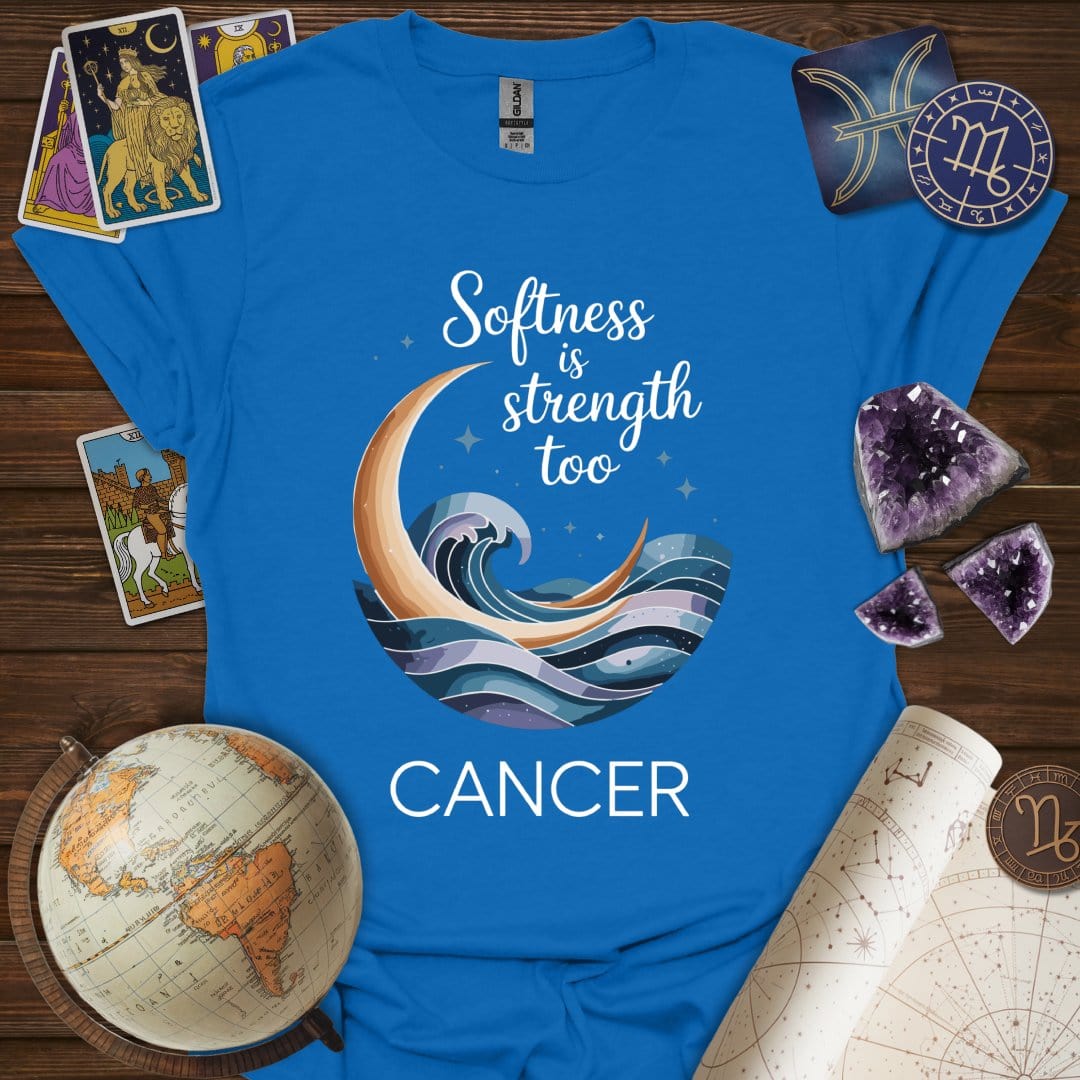 Printify T-Shirt Royal / S Softness is Strength T-Shirt