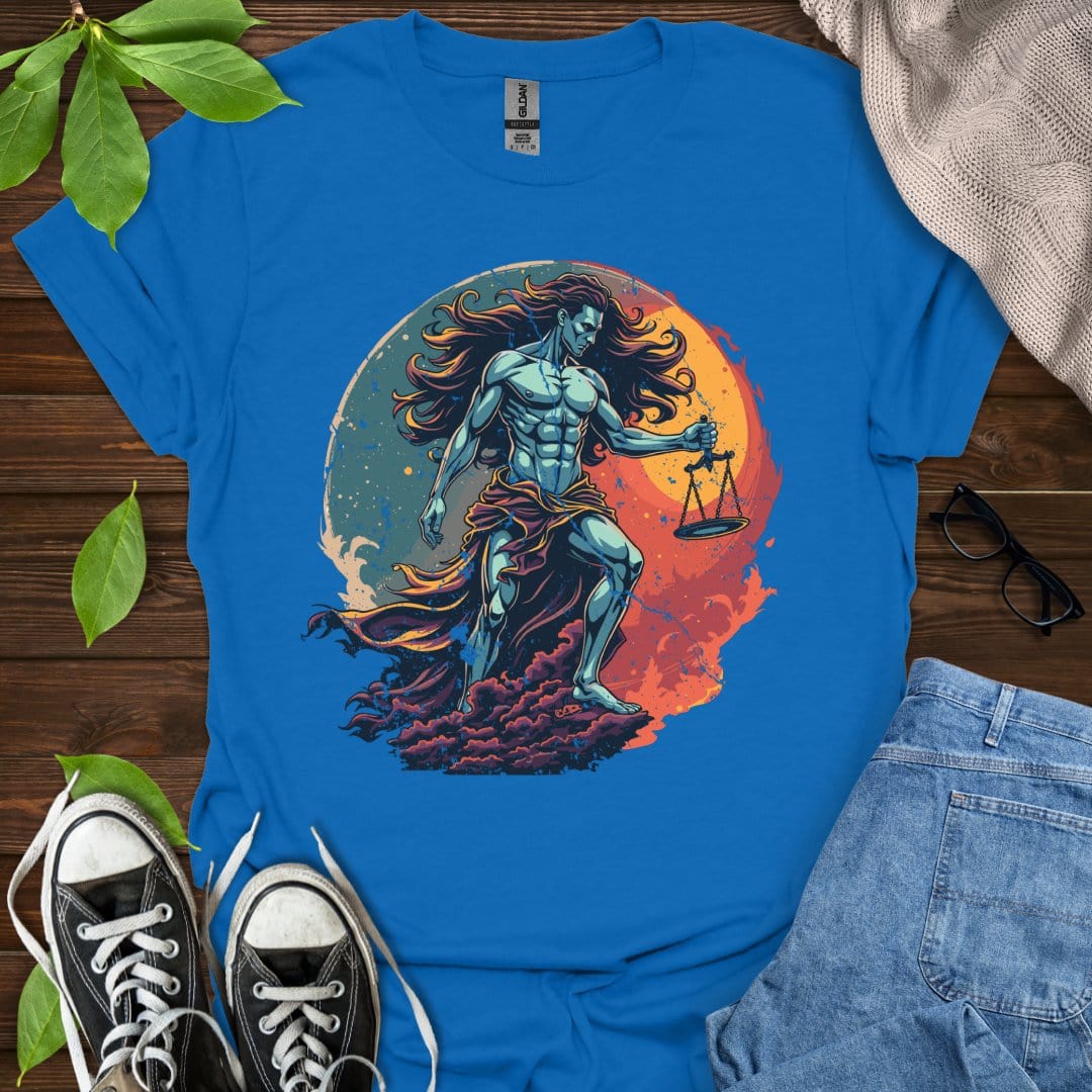 Printify T-Shirt Royal / XS Libra - Graphic