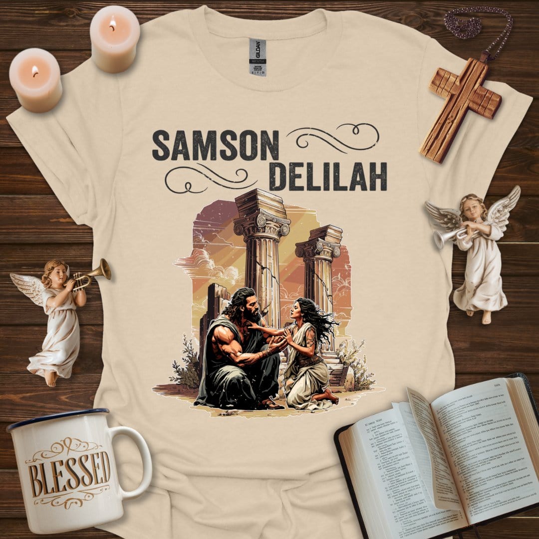 Printify T-Shirt Sand / S Samson & Delilah T-Shirt