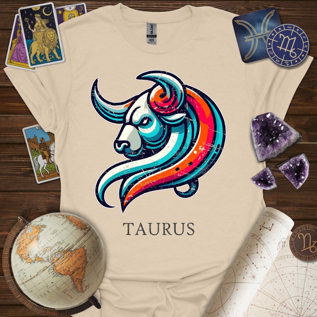 Printify T-Shirt Sand / S Taurus Icon T-Shirt