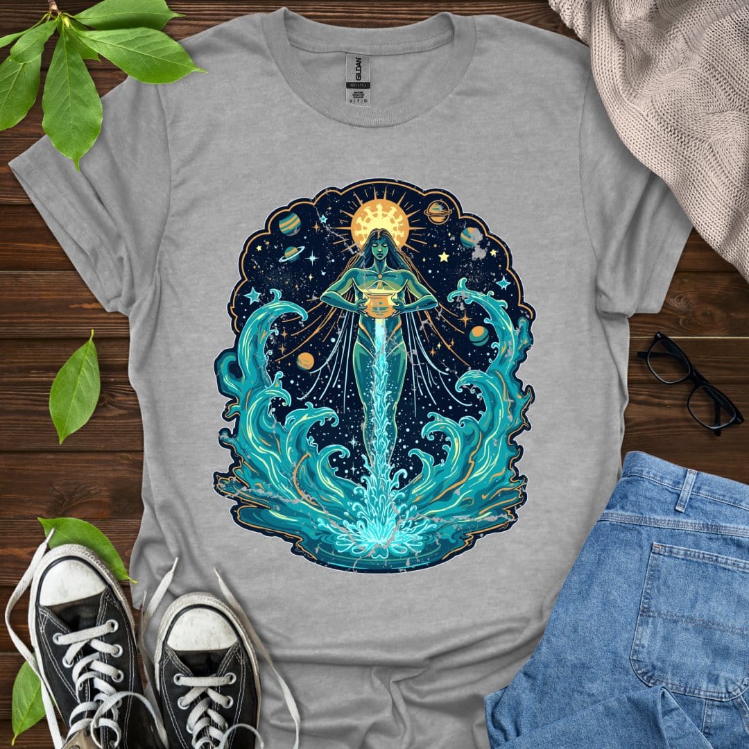 Printify T-Shirt Sport Grey / XS Aquarius - Graphic