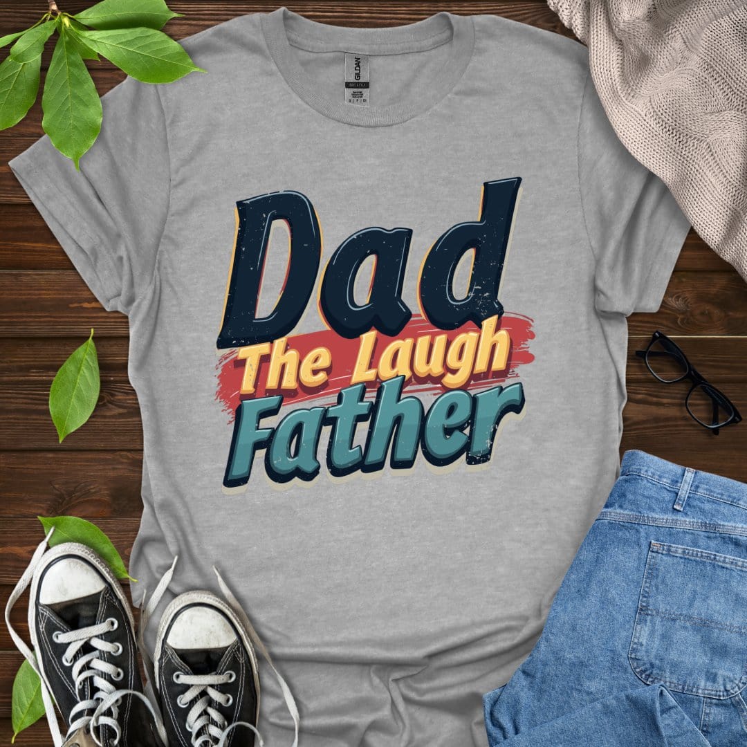 Printify T-Shirt Sport Grey / XS Dad The Laugh Father