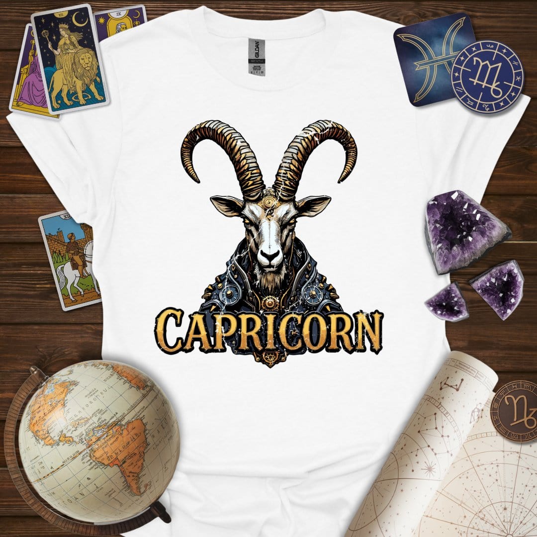 Printify T-Shirt White / XS Capricorn Legacy T-Shirt