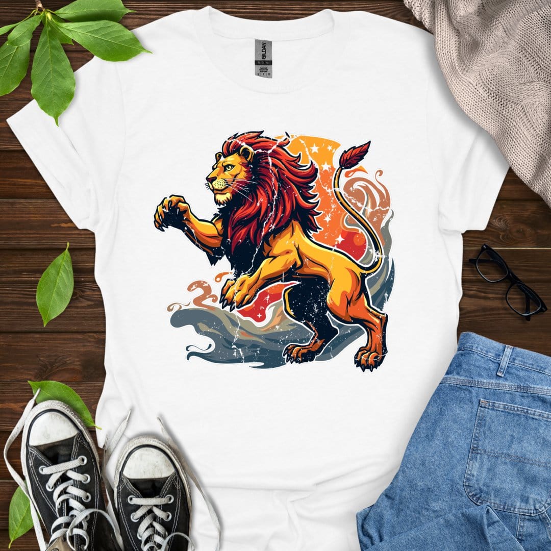 Printify T-Shirt White / XS Leo - Graphic