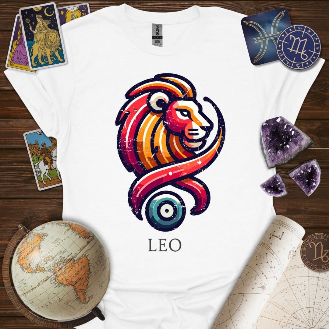 Printify T-Shirt White / XS Leo Icon T-Shirt