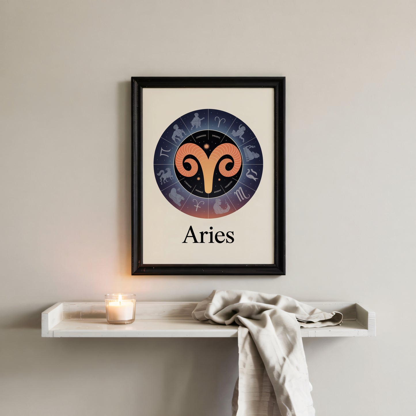 Aries Circular Wall Art