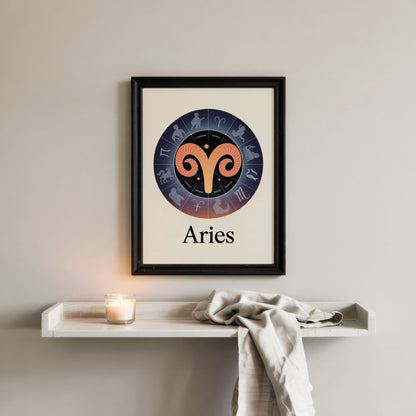 Aries Circular Wall Art