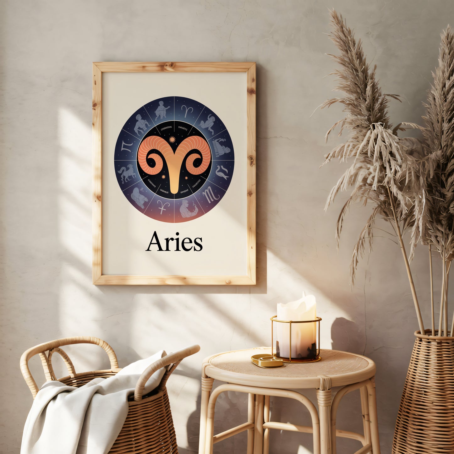 Aries Circular Wall Art