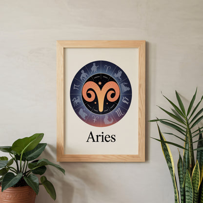 Aries Circular Wall Art