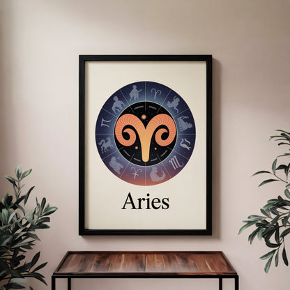 Aries Circular Wall Art