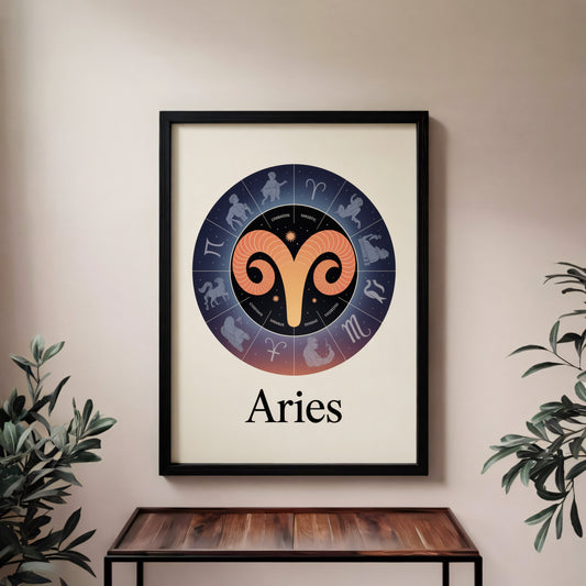 Aries Circular Wall Art