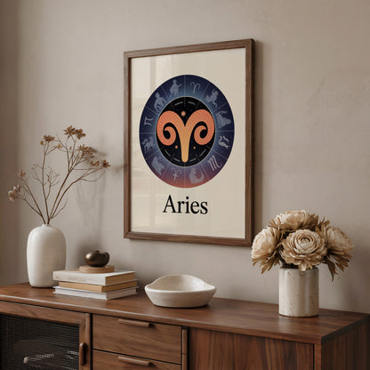 Aries Circular Wall Art