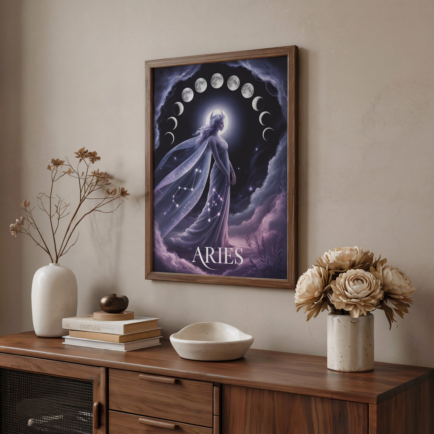 Aries Lunar Wall Art