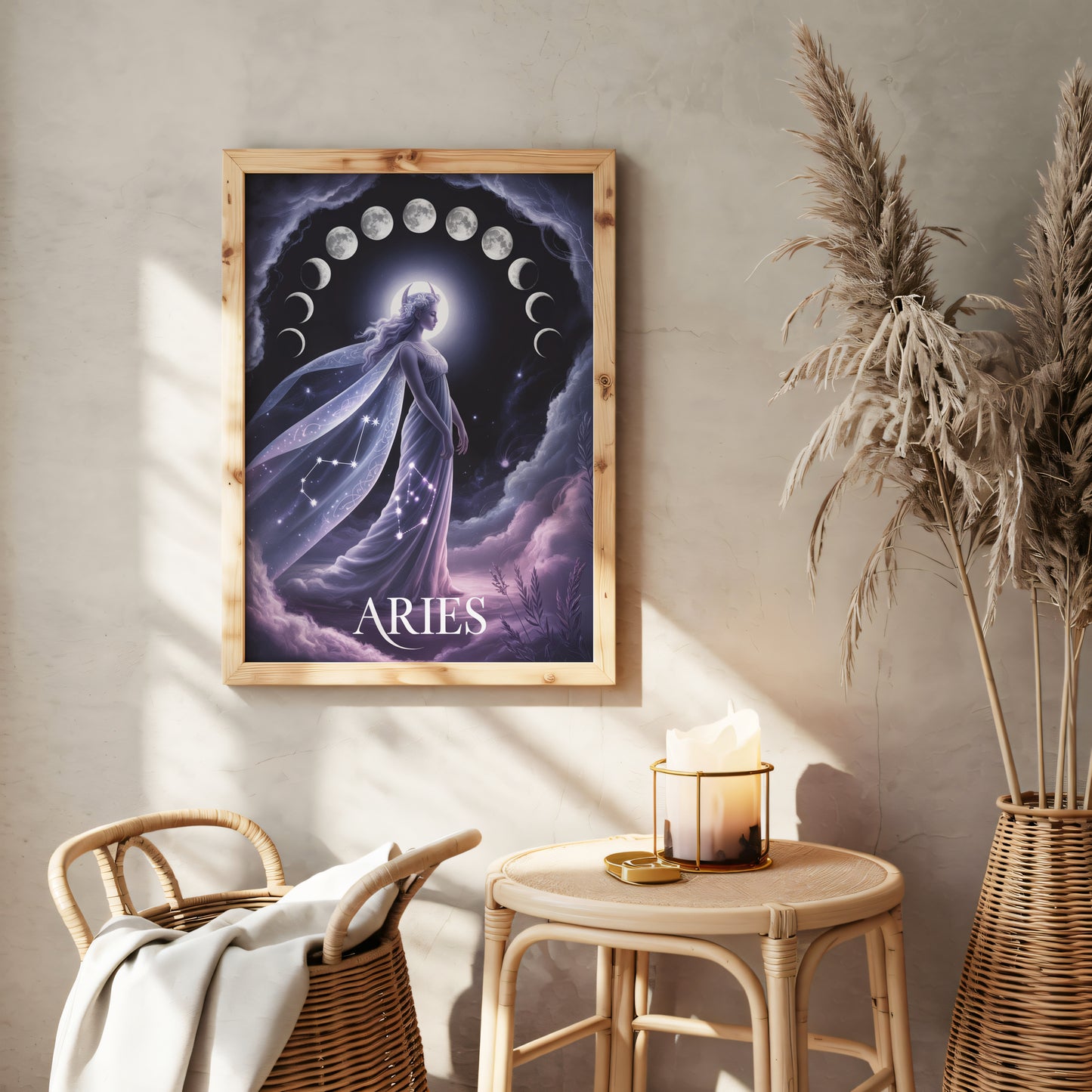 Aries Lunar Wall Art