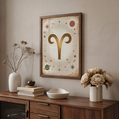 Aries Subtle Bold Wall Art