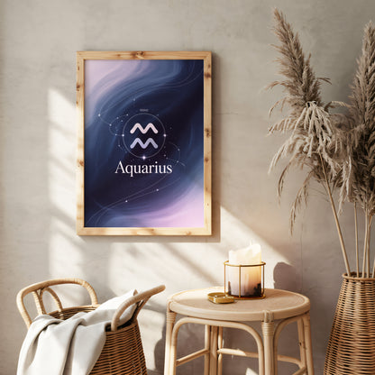 Aquarius Elegant Wall Art