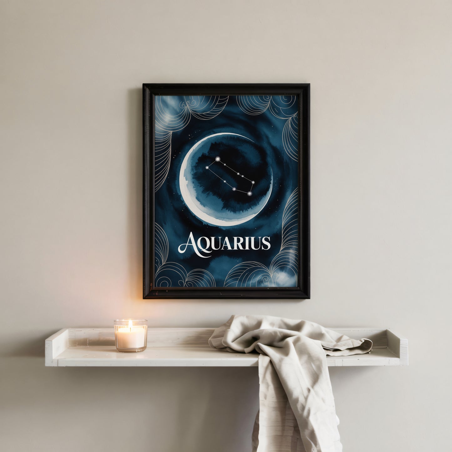 Aquarius Celestial Wall Art