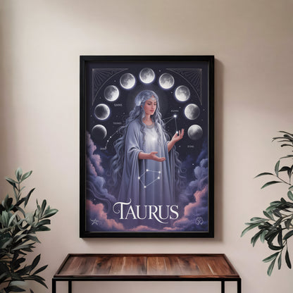 Taurus Lunar Wall Art