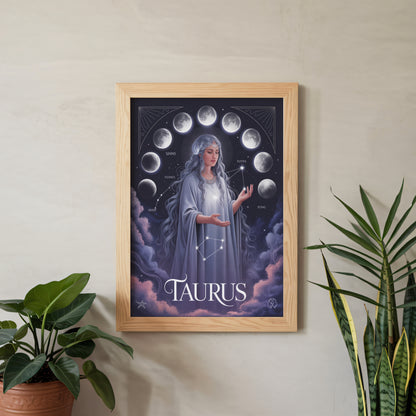 Taurus Lunar Wall Art