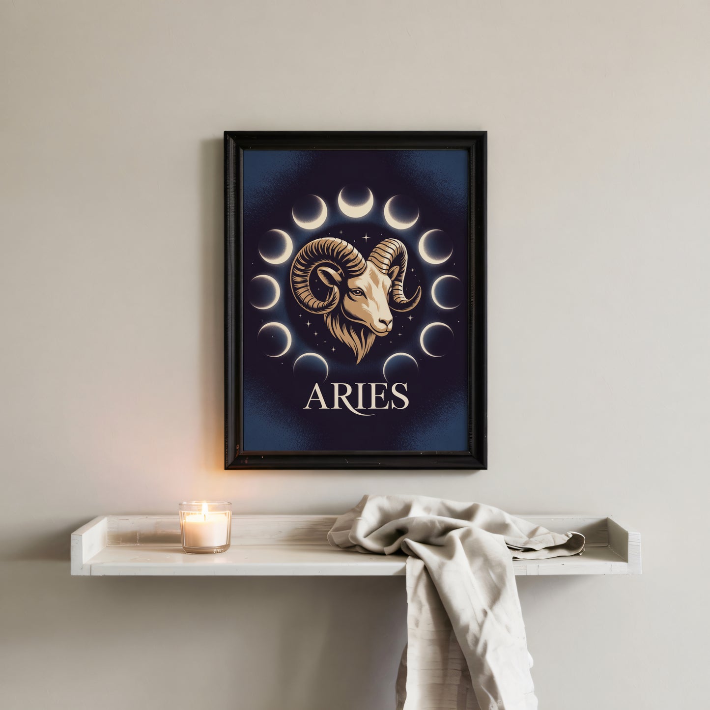 Aries Glow Detailed Wall Art