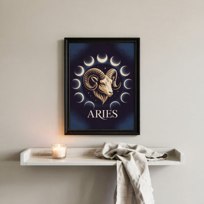 Aries Glow Detailed Wall Art