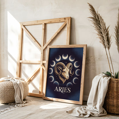 Aries Glow Detailed Wall Art