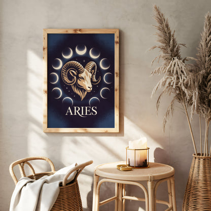 Aries Glow Detailed Wall Art