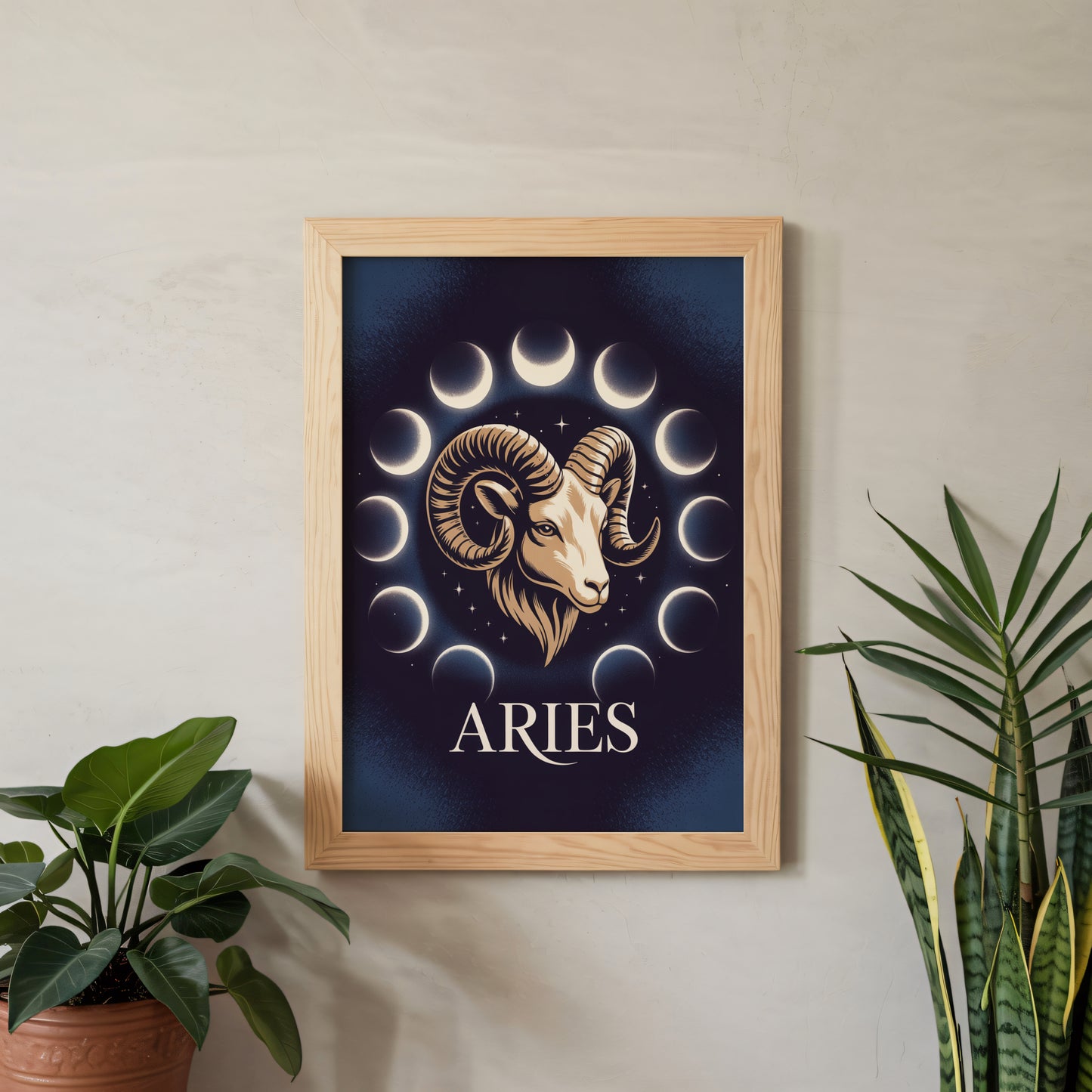 Aries Glow Detailed Wall Art