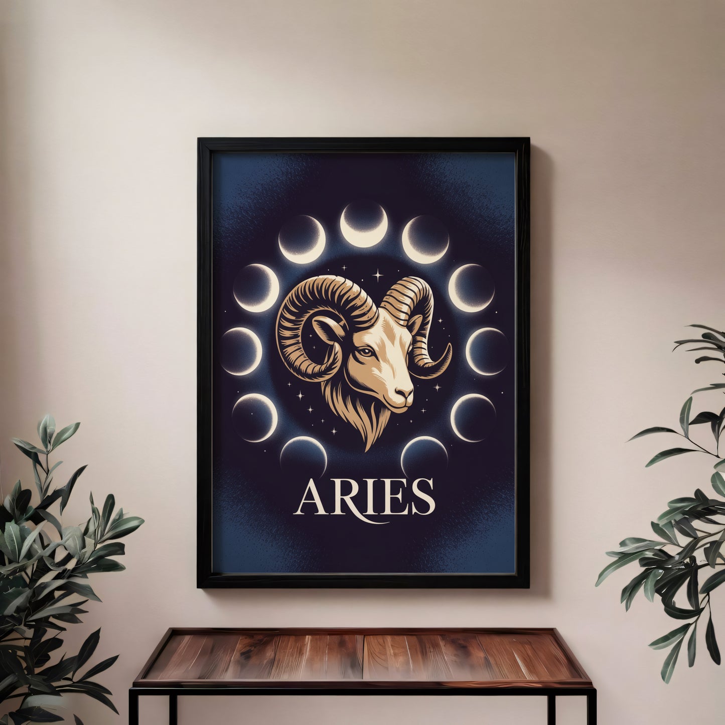 Aries Glow Detailed Wall Art