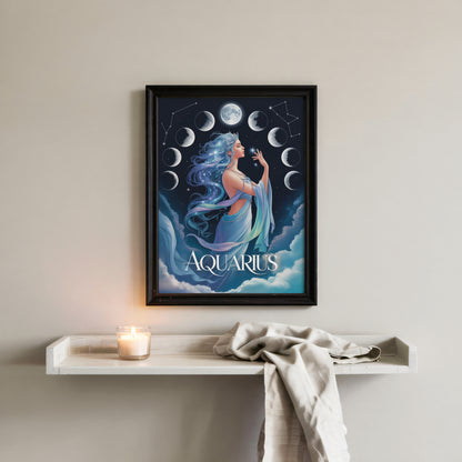 Aquarius Mystical Wall Art