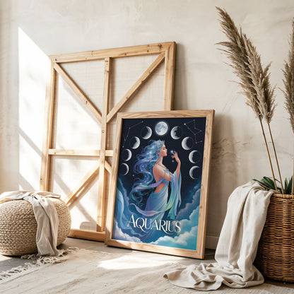 Aquarius Mystical Wall Art