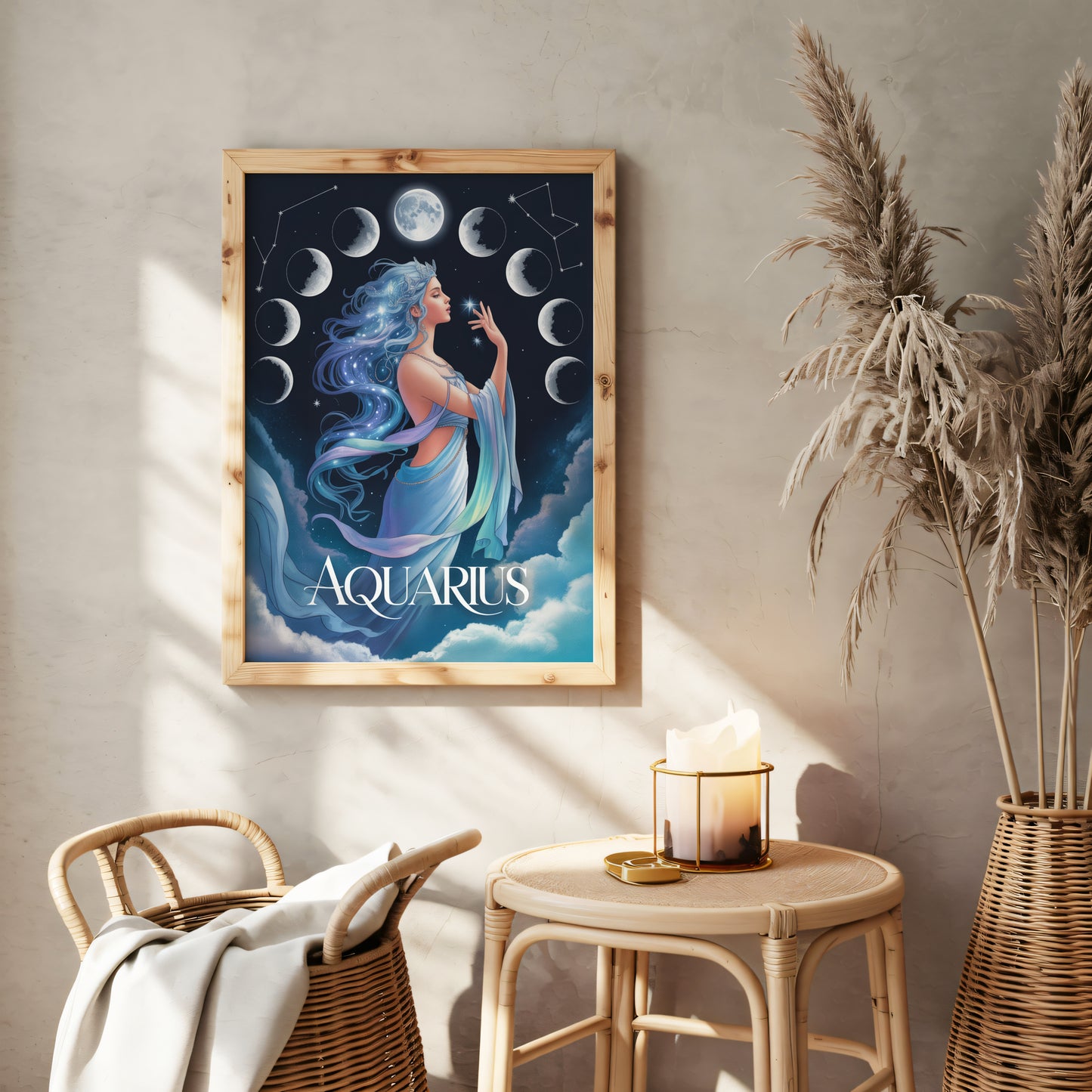 Aquarius Mystical Wall Art