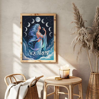 Aquarius Mystical Wall Art