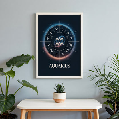 Aquarius Circular Wall Art