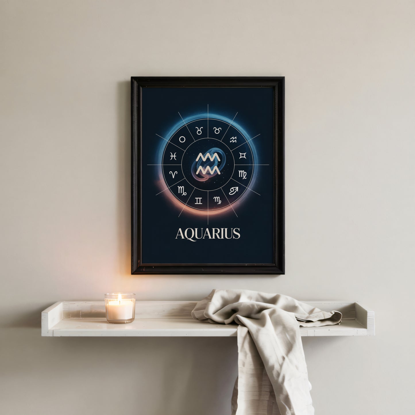 Aquarius Circular Wall Art