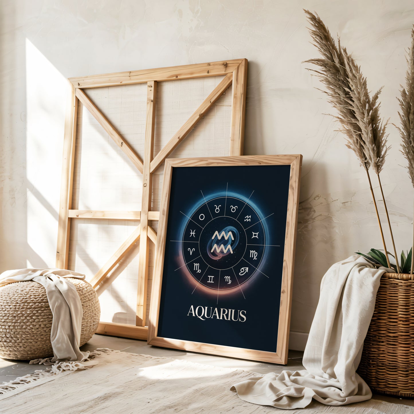 Aquarius Circular Wall Art
