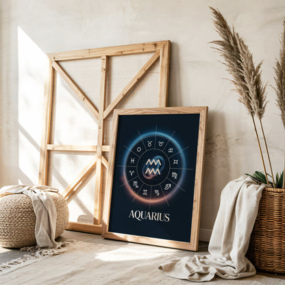 Aquarius Circular Wall Art