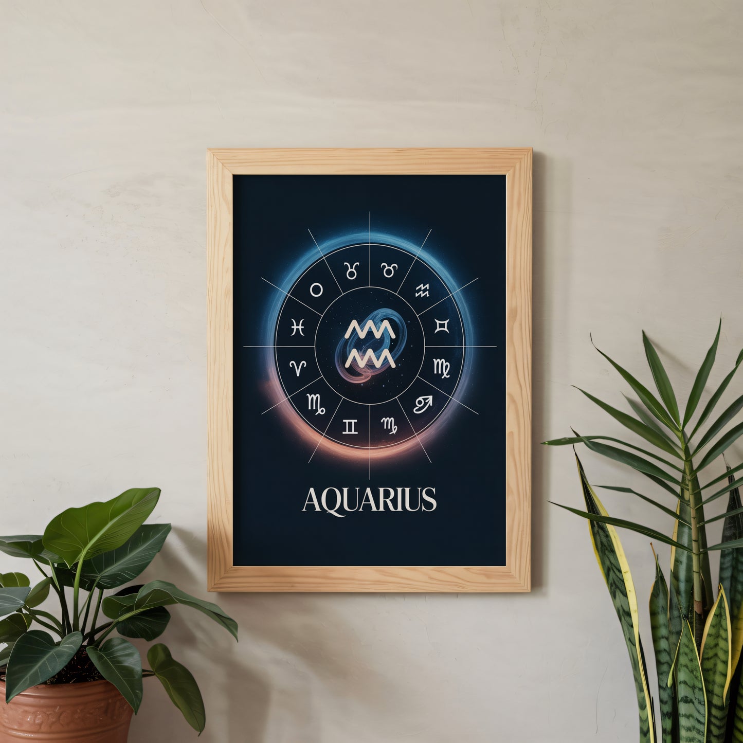 Aquarius Circular Wall Art
