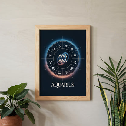 Aquarius Circular Wall Art