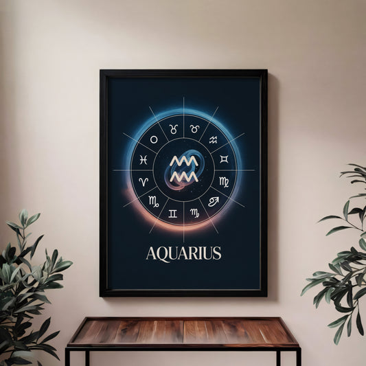 Aquarius Circular Wall Art