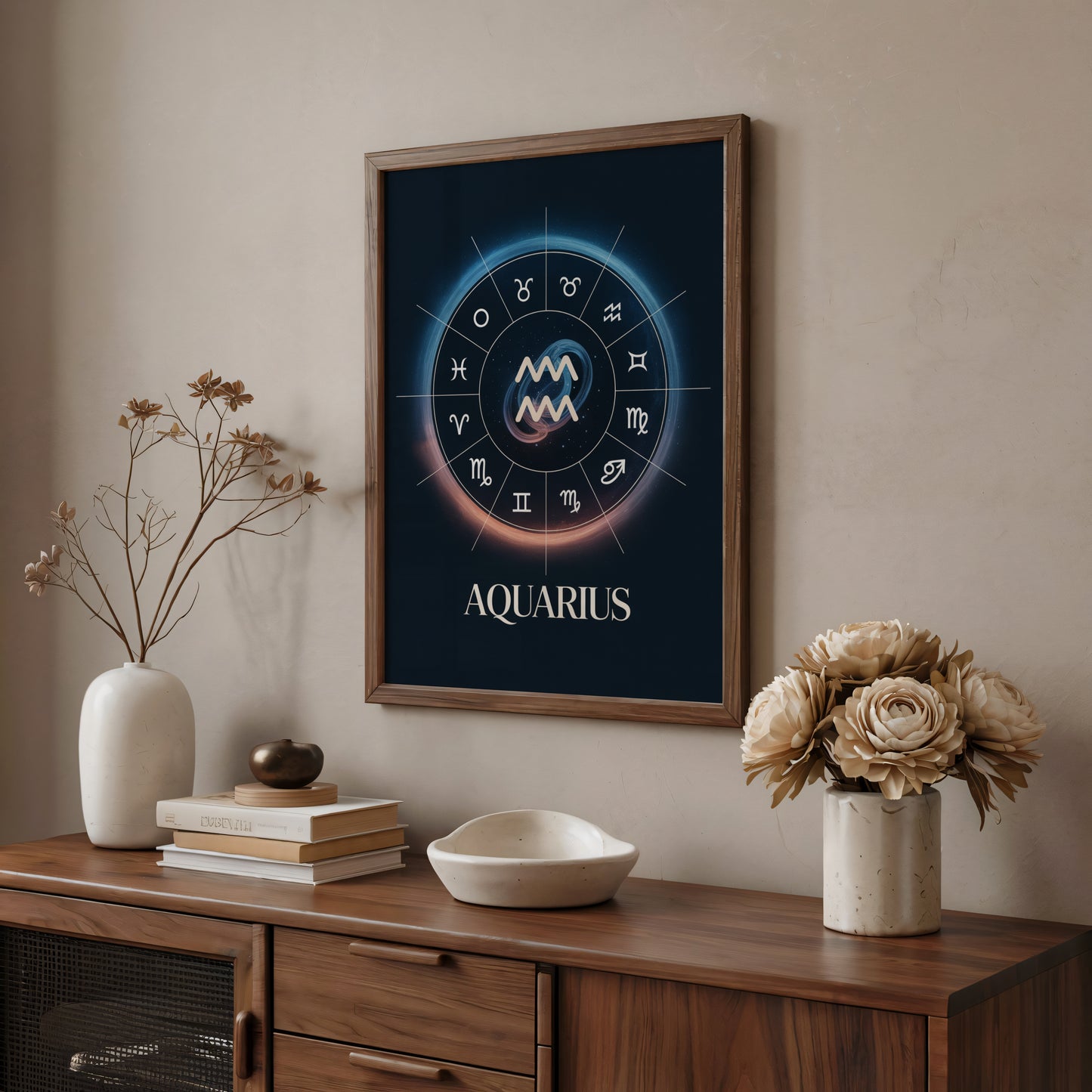 Aquarius Circular Wall Art