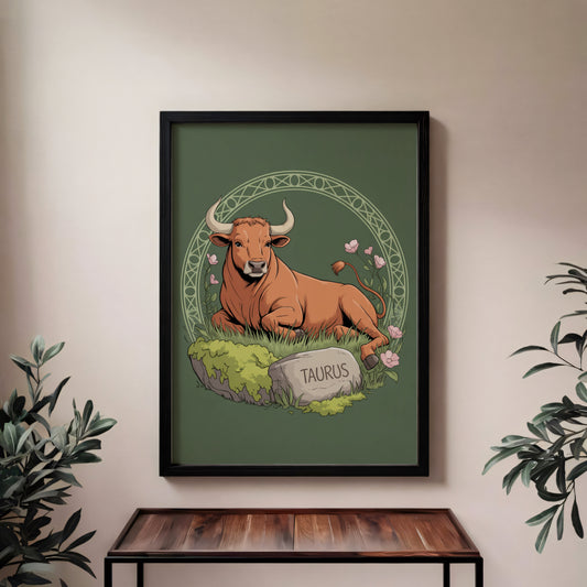 Taurus Vibrant Wall Art